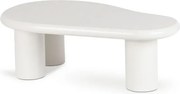 Stolik Kawowy EDME 128 cm Biały Japandi