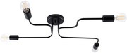 Czarna industrialna lampa sufitowa 4-ramienna - A626 P7-B54