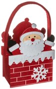 Filcowy koszyczek w kształcie Mikołaja, 20 cm