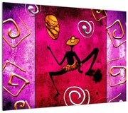 Obraz historycznego muralu (70x50 cm)