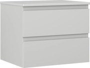 Mexen Orio szafka łazienkowa podumywalkowa 60 cm z blatem, 2 szuflady, szara mat - 91A10-06047-2-BFFC62