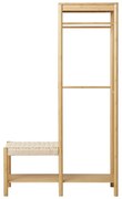Bambusowy zestaw do przedpokoju w naturalnym kolorze Ember – House Nordic