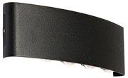 Zewnetrzna Lampa ścienna zewnętrzna czarna w tym LED 10-świateł IP54 - Silly Nowoczesny Oswietlenie zewnetrzne