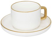 Porcelanowa filiżanka z podstawką ARYA, 250 ml