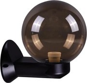 Czarna lampa zewnętrzna elewacyjna K2-S18