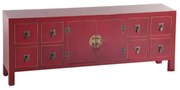 Czerwona niska komoda 130x50,5 cm Oriente – Ixia