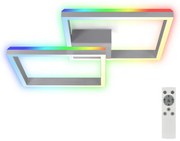 Brilo - LED RGBW Żyrandol natynkowy ściemnialny FRAME 2xLED/17W/230V 2700-6500K+ +pilot