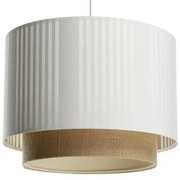 Lampa wisząca DUO LAMI LINE 40 biała/jutowa BPS KONCEPT