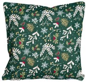Poszewka na poduszkę Zielone Święta BożegoNarodzenia, 40 x 40 cm