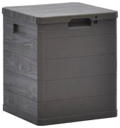 Brązowa zamykana skrzynia do ogrodu R1-C85