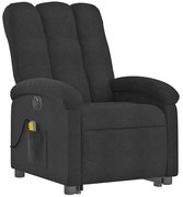 Czarny rozkładany fotel wypoczynkowy do salonu K4-P61