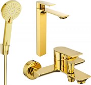 Mexen Alexa R40 zestaw wannowy, złoty - 71213R40-50