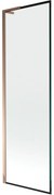 Mexen Next L parawan nawannowy 1-skrzydłowy 60 x 150 cm, czarna ramka, różowe złoto - 895-060-000-03-70-60