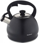 Klasyczny czarny czajnik z gwizdkiem 2L T8-S75