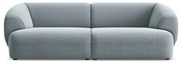 Jasnoniebieska aksamitna sofa 232 cm Moana – Makamii