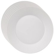 Orion Zestaw porcelanowych talerzyków deserowych Mona linka 6 szt., 19 cm