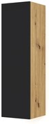 Modułowy regał podwieszany dąb artisan + czarny K9-B15
