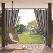 Zasłona na taras altanę stalowa wodoodporna szelki/rzepy - 155x220 cm