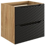 Nowoczesna czarna szafka łazienkowa z szufladami F9-Z72