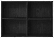 Czarny regał wiszący w dekorze jesionu 89x61 cm Mistral – Hammel Furniture
