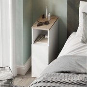 Stolik nocny biały/sonoma 20x35x59.5 enton