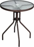 Bistro stół ze szklanym blatem