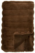 Brązowy koc ze sztucznego futra 130x180 cm Galena – House Nordic