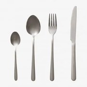 Zestaw Sztućców Ze Stali Nierdzewnej 16 Elementów Sornia Chrome - Sklum