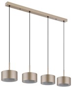 Globo 56964-4H - LED żyrandol na linkach RAYMOND LED/40W/230V 3000K mosiądz