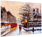 Obraz - Obraz miasta zimą (70x50 cm)