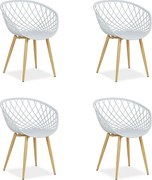 Krzesło ogrodowe 62x80x57 cm szare