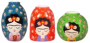 Ceramiczne wazony zestaw 3 szt. (wysokość 8 cm) Floral Frida – Sass &amp; Belle