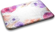 Dywanik pod prysznic Dywanik pod prysznic Kwiaty Akwarele