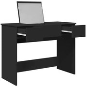 Toaletka czarna do makijażu z chowanym lustrem C5-M76