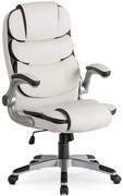Biały fotel obrotowy do biura A7-F34