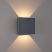 Brilagi - Kinkiet zewnętrzny LED DOUBLERAY LED/6W/230V antracyt IP54