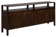 Brązowa komoda z litego drewna mango 190x86x40 cm Kurt – Ixia