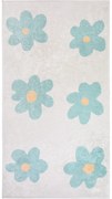 Miętowo-kremowy dywan dziecięcy odpowiedni do prania 120x180 cm Cute Flowers Green – Vitaus