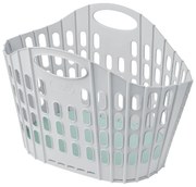 Szaro-zielony składany kosz na pranie Addis Flat Folding Laundry Basket
