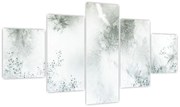 Obraz abstracji liści (125x70 cm)