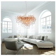 Paul Neuhaus 2192-11 - Żyrandol na lince ICICLE 10xG9/40W/230V 50x100 cm mosiądz