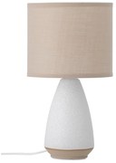 Biało-beżowa lampa stołowa z tekstylnym kloszem (wysokość 27,5 cm) Paprica – Bloomingville