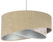 Lampa wisząca SAND FLOWER 2 beżowa/srebrna BPS KONCEPT