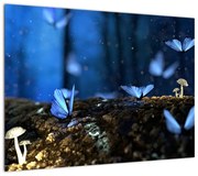 Obraz niebieskich motyli (70x50 cm)