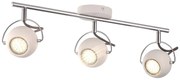 Biała potrójna lampa sufitowa z reflektorami - 4X S982 L2-A96