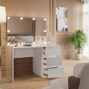 Toaletka biały wysoki połysk 120x60x78.6 marla