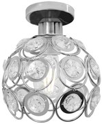 LAMPA SUFITOWA APP204-1C KRYSZTAŁ SREBRNA