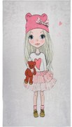 Dywan dziecięcy odpowiedni do prania 80x120 cm Cute Girl and the Bear – Vitaus