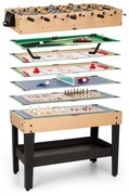 OneConcept Game Star stół do gier z 15 grami multigame półka MDF