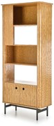 Regał na książki SMART REG-1 dąb/czarny HALMAR